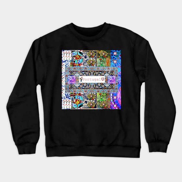 Portuguese folk art Crewneck Sweatshirt by Azorean1963